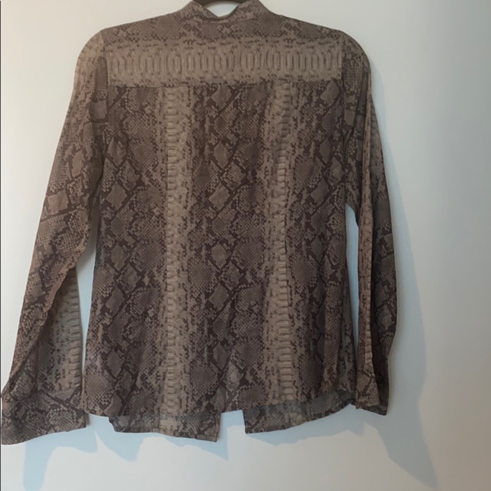 Michael Kors Python Print Blouse Size 2 - image 3